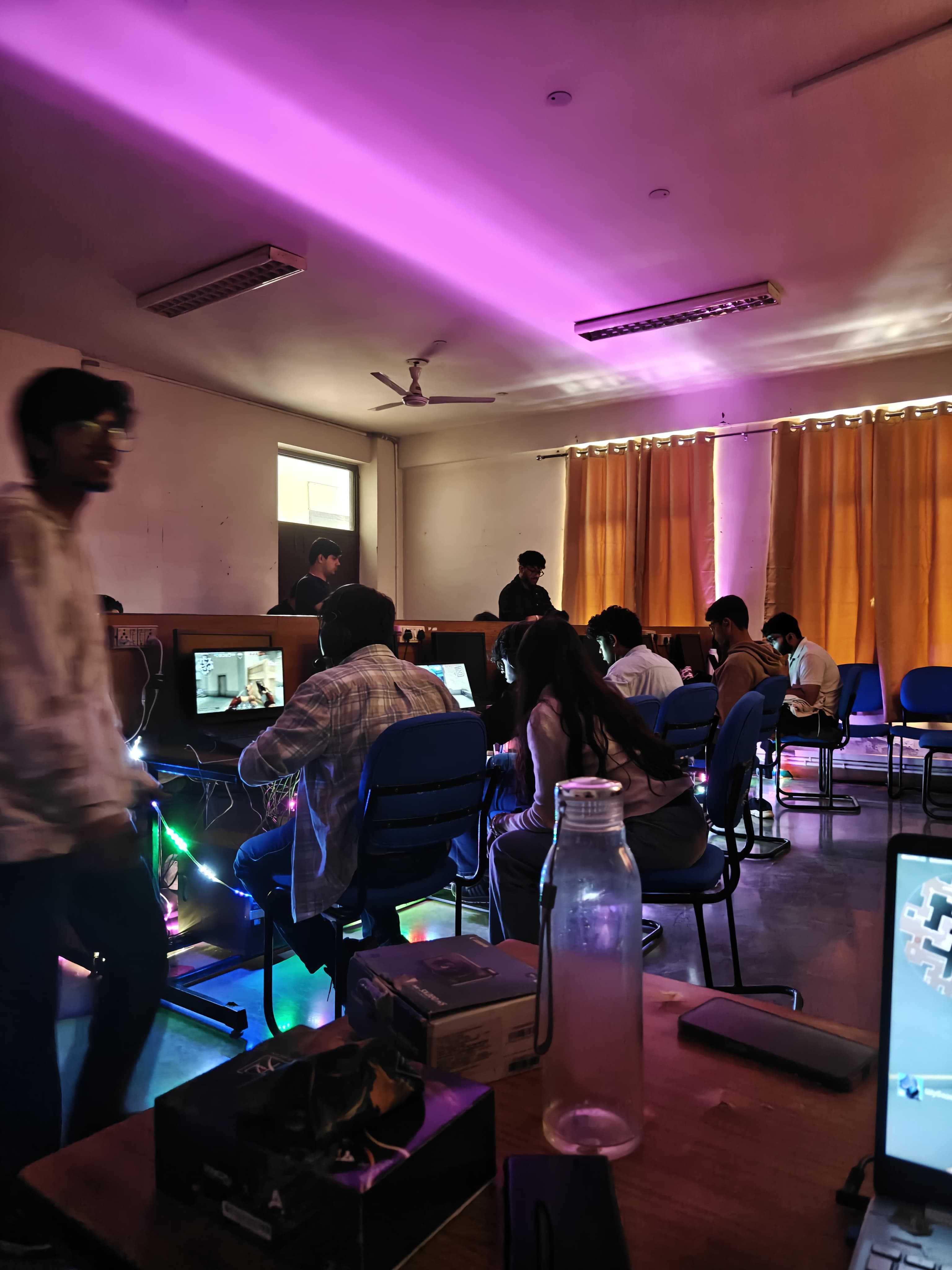 Late-night session at the event